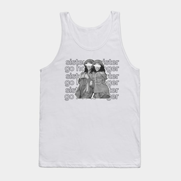 Sister, Sister - Tia and Tamera  Go Home Roger | 90s Tv Sitcom Tank Top by coinsandconnections